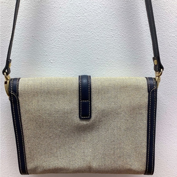 Canvas leather lining crossbody bag preowned - Picture 3 of 6